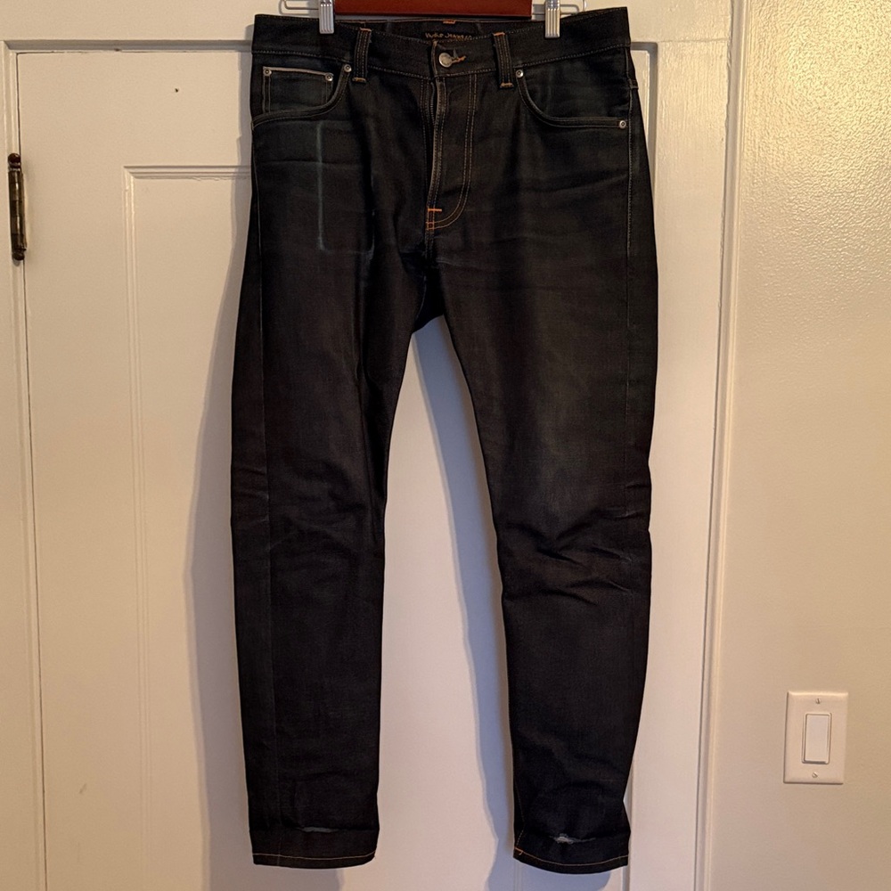 Men’s Nudie Lean Dean Selvedge Jeans in 32/30